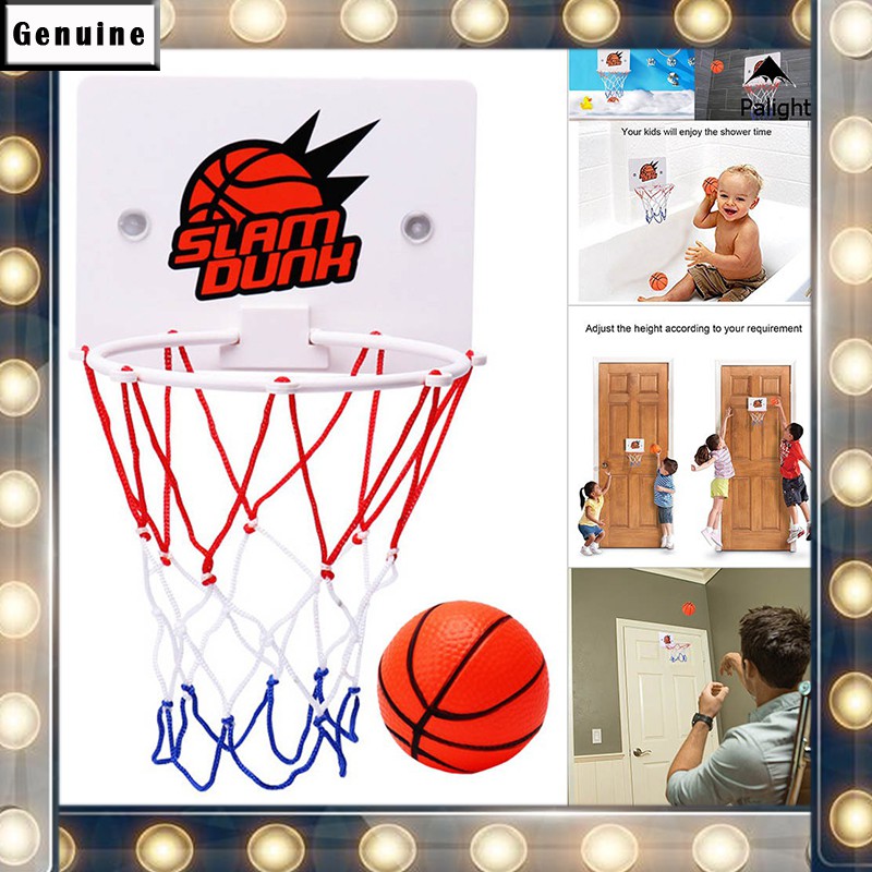 Children Mini Basketball Hoop Toys Suck Wall-Mounted Stand with Pump Sports Toy 
