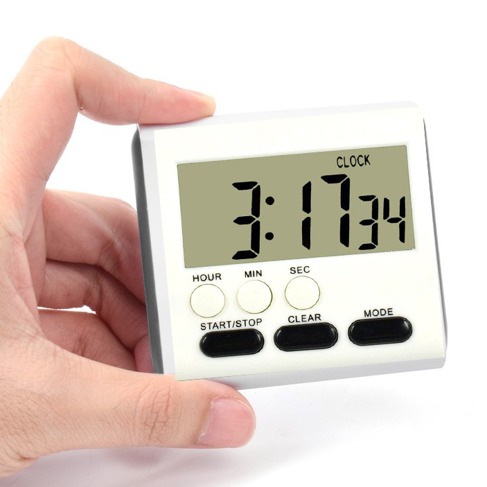 Large 24 Hours Kitchen Cooking Clock Alarm Digital LCD Count-Down Up Timer