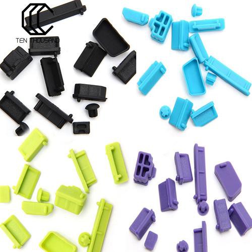 New Cod 13pcs Universal Silicone Anti Dust Port Plugs Cover Stopper For Laptop Notebook