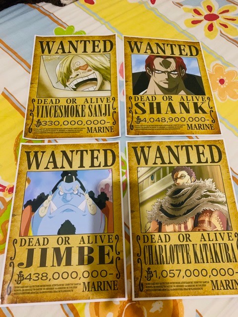 One Piece Wanted Latest Bounty Poster P 2 1pcs Shopee Philippines