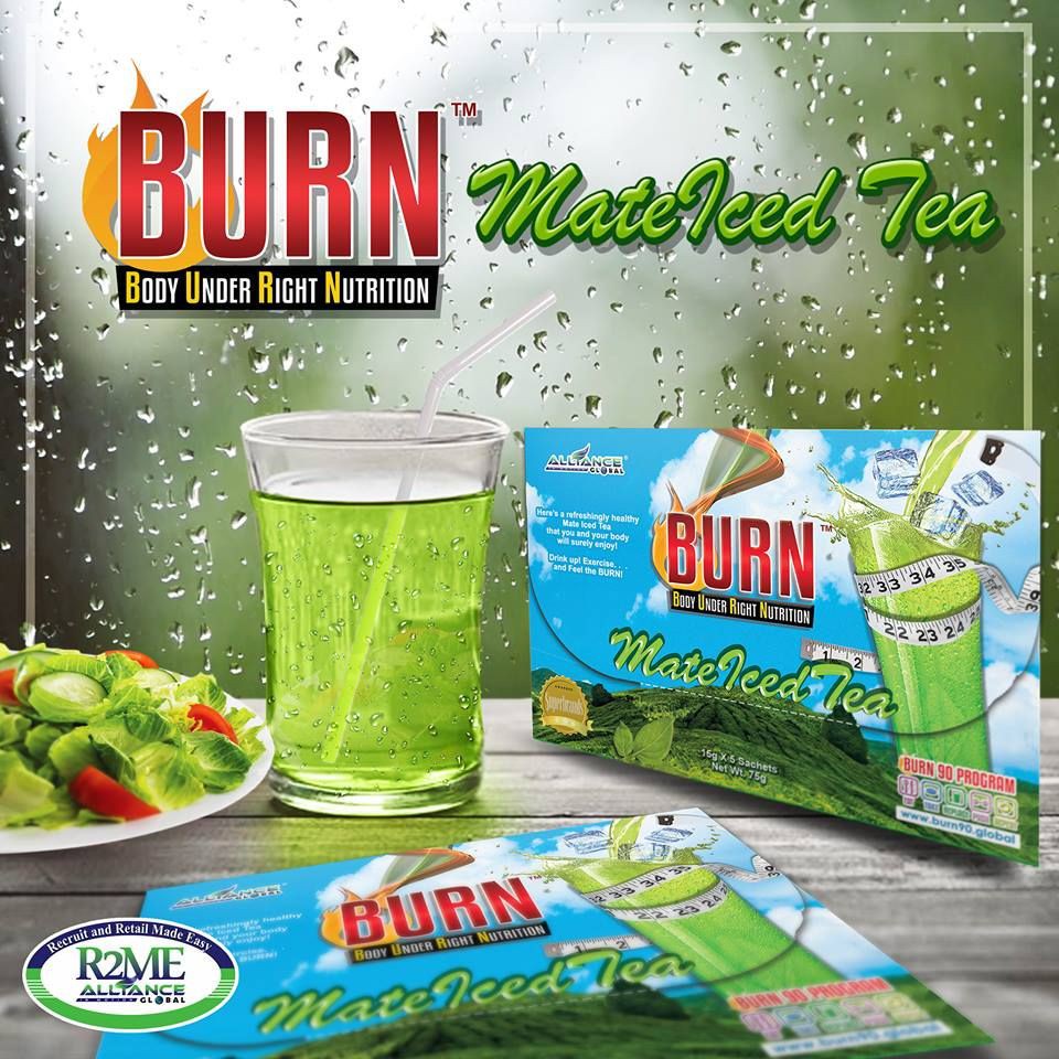 BURN MATE ICED TEA Slimming Tea, Body Shaping, Fat Burner, Weight loss