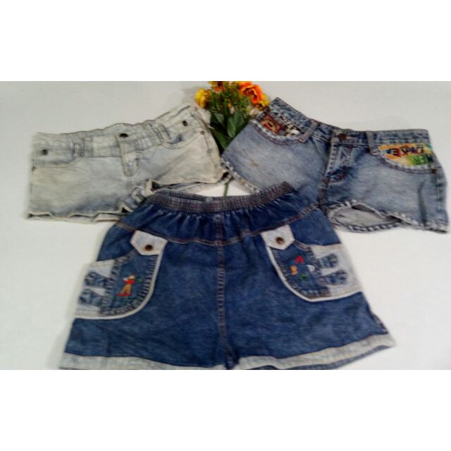 blue jean short set