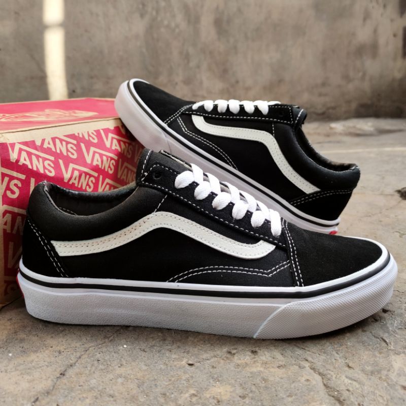 Vans Old Skool Classic Black/White | Shopee Philippines