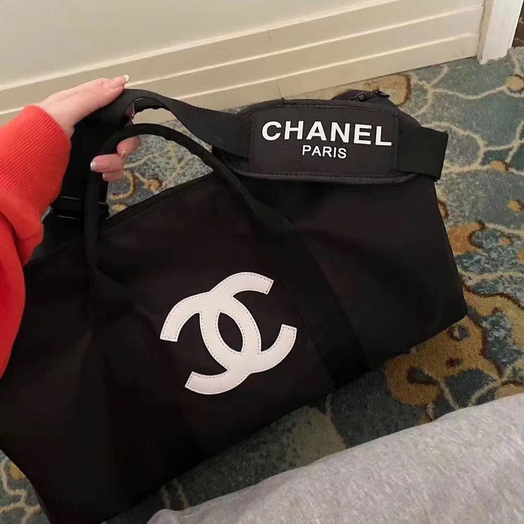 Chanel High capacity Travel Bag / Gym Bag / Duffle Bag Sport bag | Shopee  Philippines