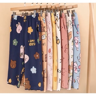LF#Cute Kid's Pajama For Girls Boys Sleepwear Pants 1-8yrs