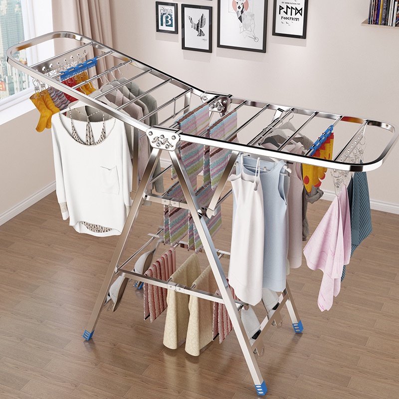 Sampayan Outdoor Foldable Drying Rack for Clothes Drying Rack Stainless Steel Clothes Hanger Laundry