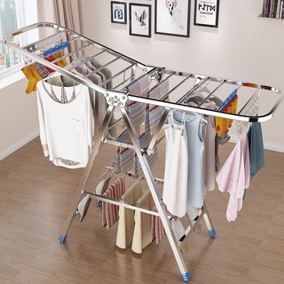 Sampayan Outdoor Foldable Drying Rack for Clothes Drying Rack Stainless Steel Clothes Hanger Laundry #2