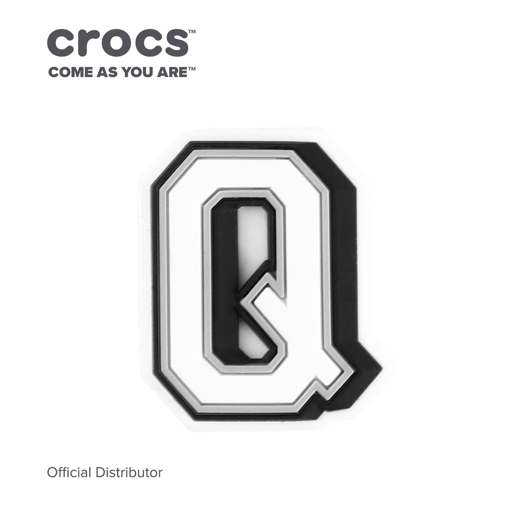 crocs rainbow letters