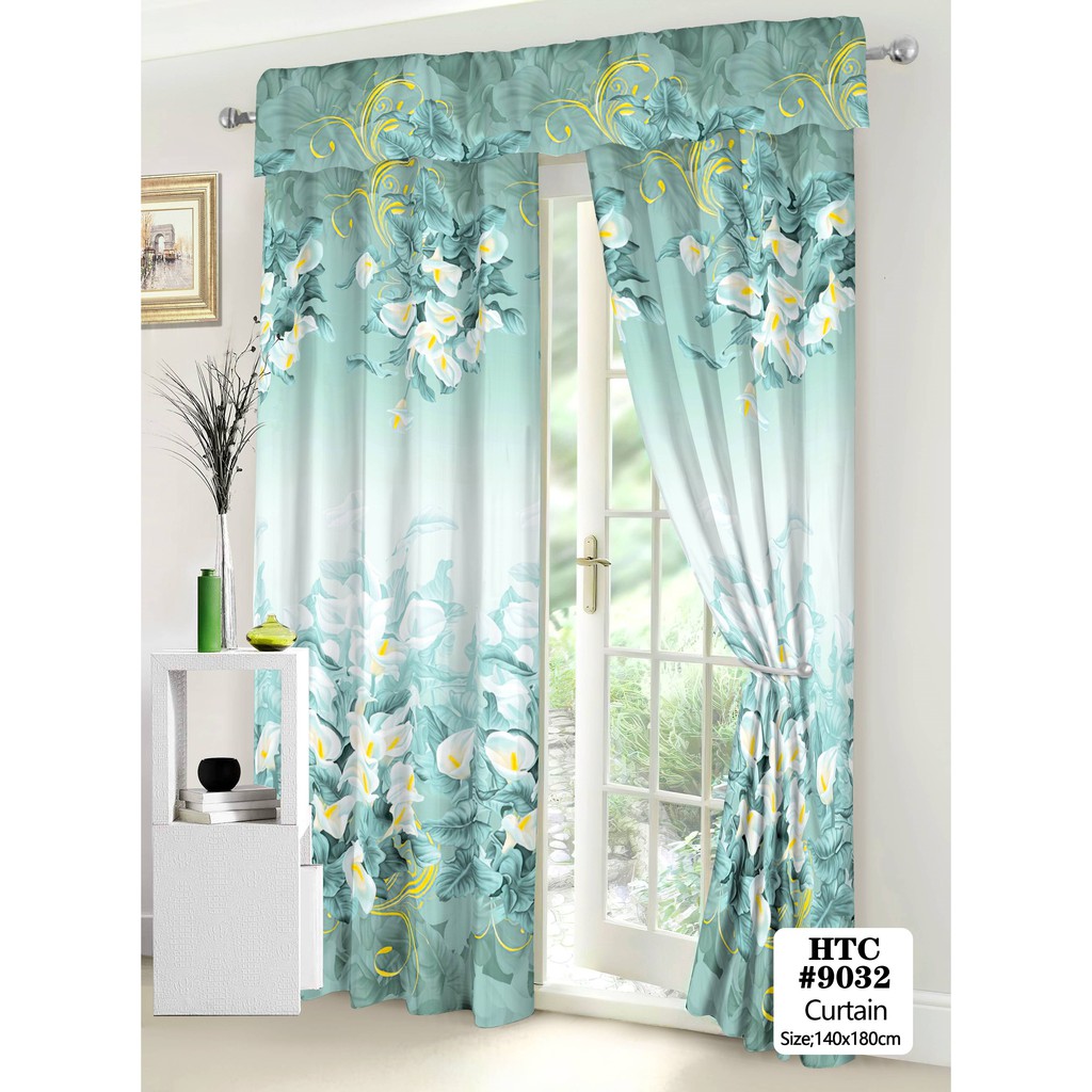 New White Curtains Sales Home Decor 5D Rose and Butterfly Printed Curtain for Window 140cmx180cm 1PC