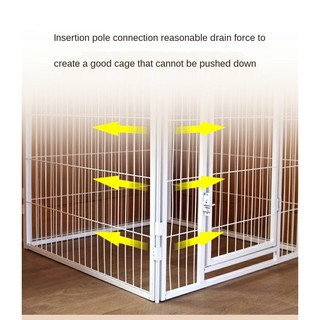 Adjustable Dog playpen, dog fence, Dog cage (80*90cm/pcs×6)(White), expandable dog fence, kennel #6