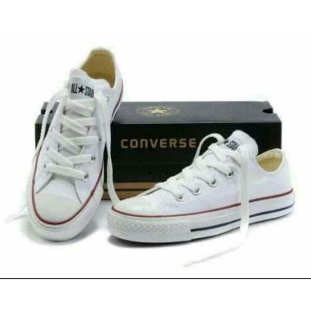 converse all star white low
