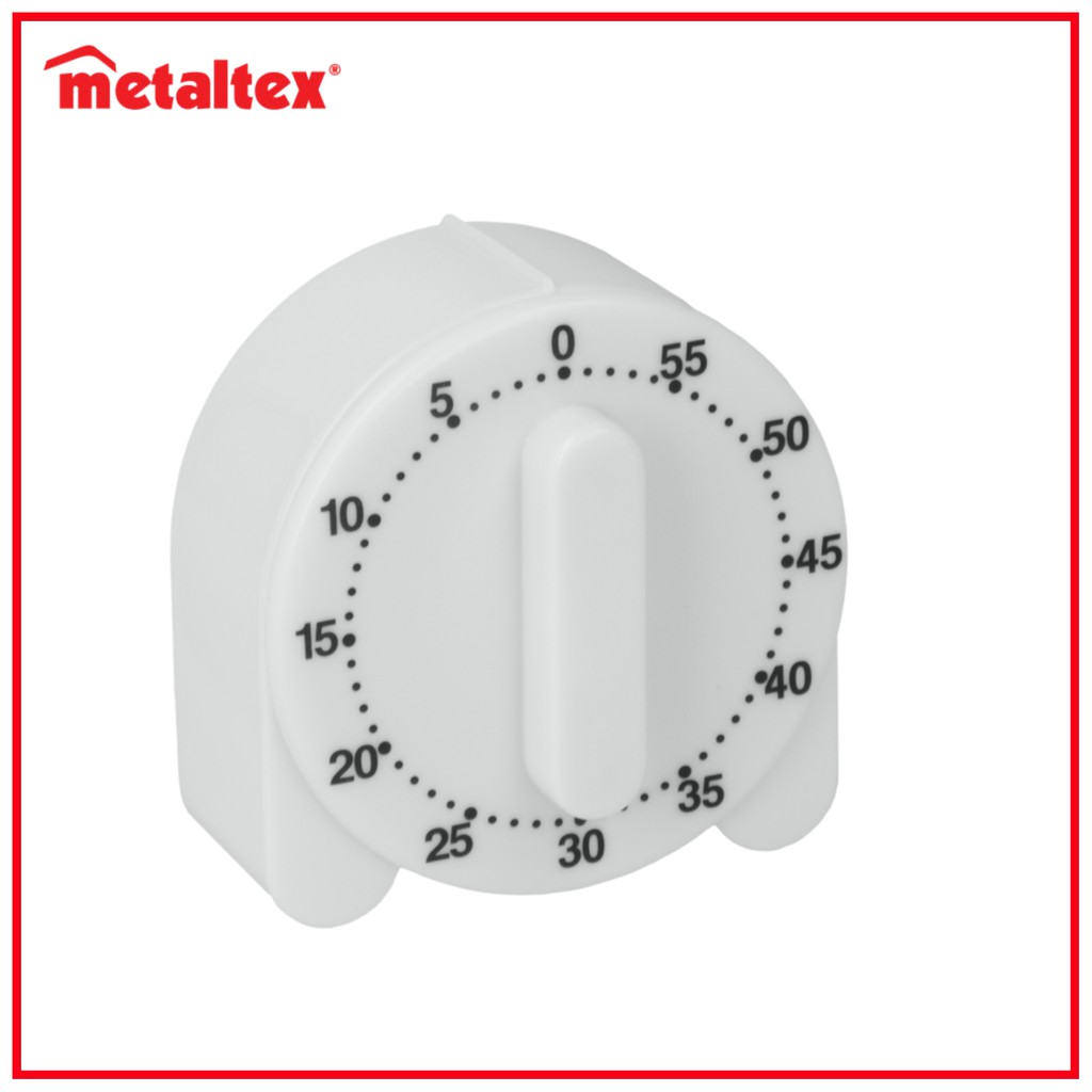 Metaltex Magnetic Mechanical Manual Kitchen Timer Alarm Clock Count ...