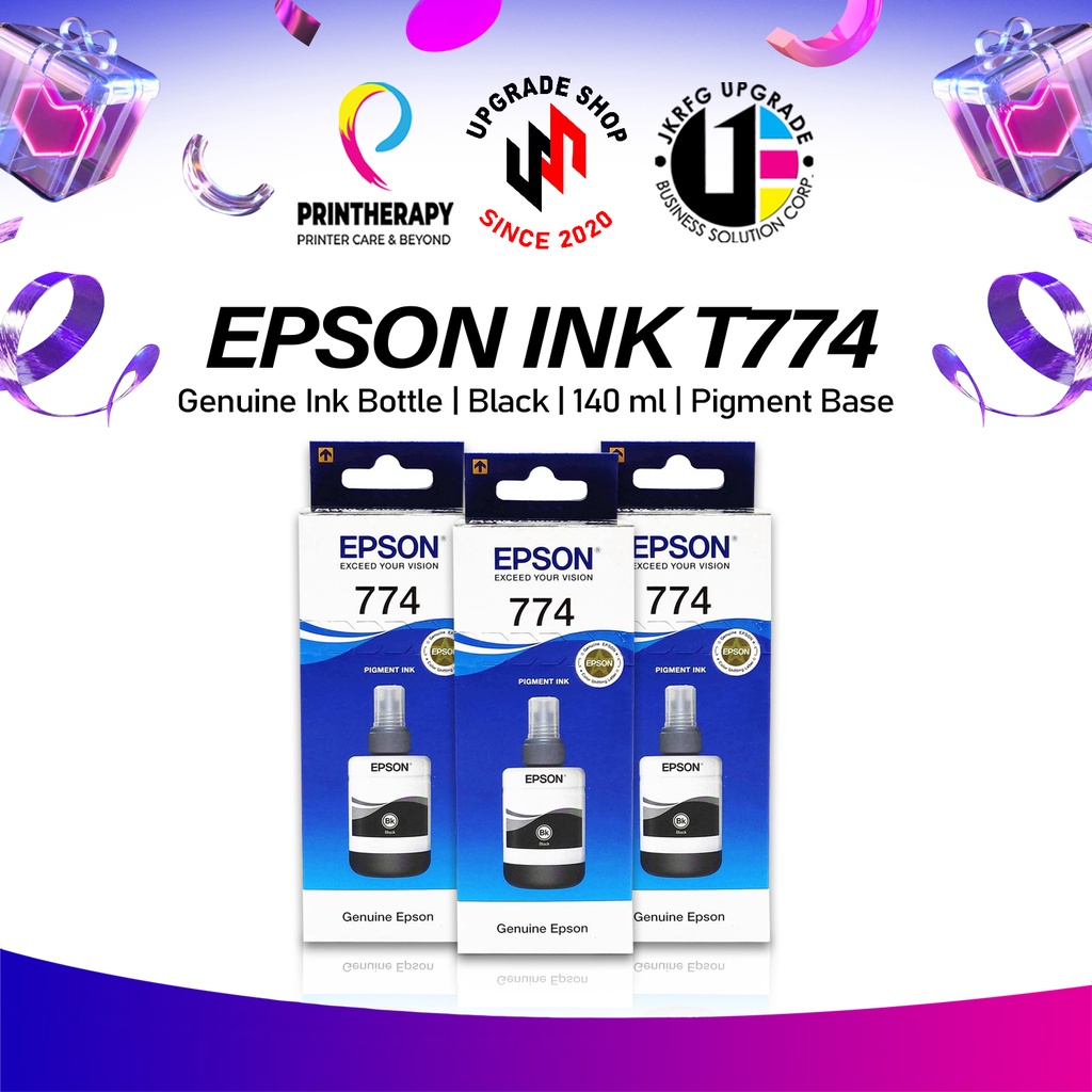 Epson T774 Black Ink Bottle 140ml Shopee Philippines 9490