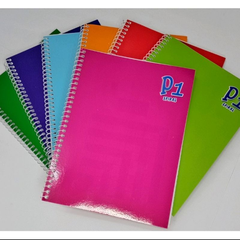 P1 notebook with plastic cover( composition, writing, spiral) Shopee