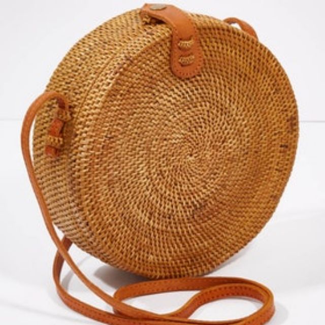 Bali Rattan Bag (Plain Brown with Lock) | Shopee Philippines