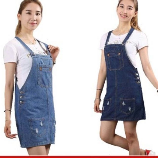 girl jumper dress denim