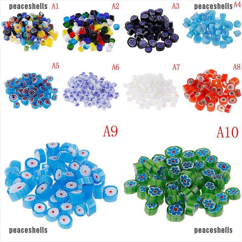 【Beauty】 Fusible Glass Beads Mosaic Decor DIY Rainbow Mix Handmade