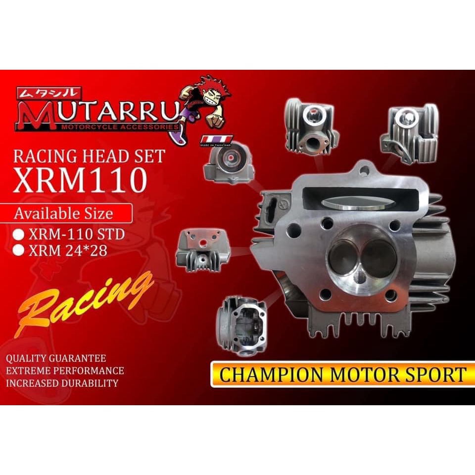 MUTARRU CYLINDER HEAD XRM110 / WAVE100 Shopee Philippines