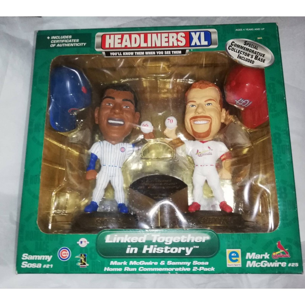 Headliners XL Mark McGwire & Sammy Sosa Home Run Commemorative 2 Pack Original Shopee Philippines