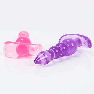 Pink Reusable Anal Beads Soft Jelly Anal Plug Butt Plug G-spot Prostate Massager Vaginal G spot Butt #6