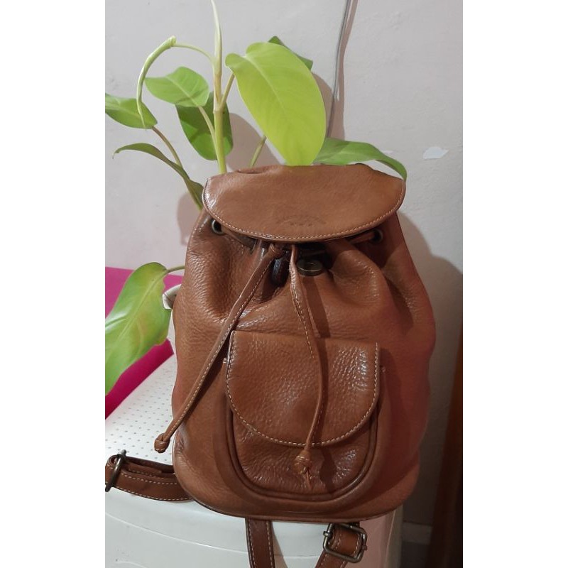 mini leather backpack