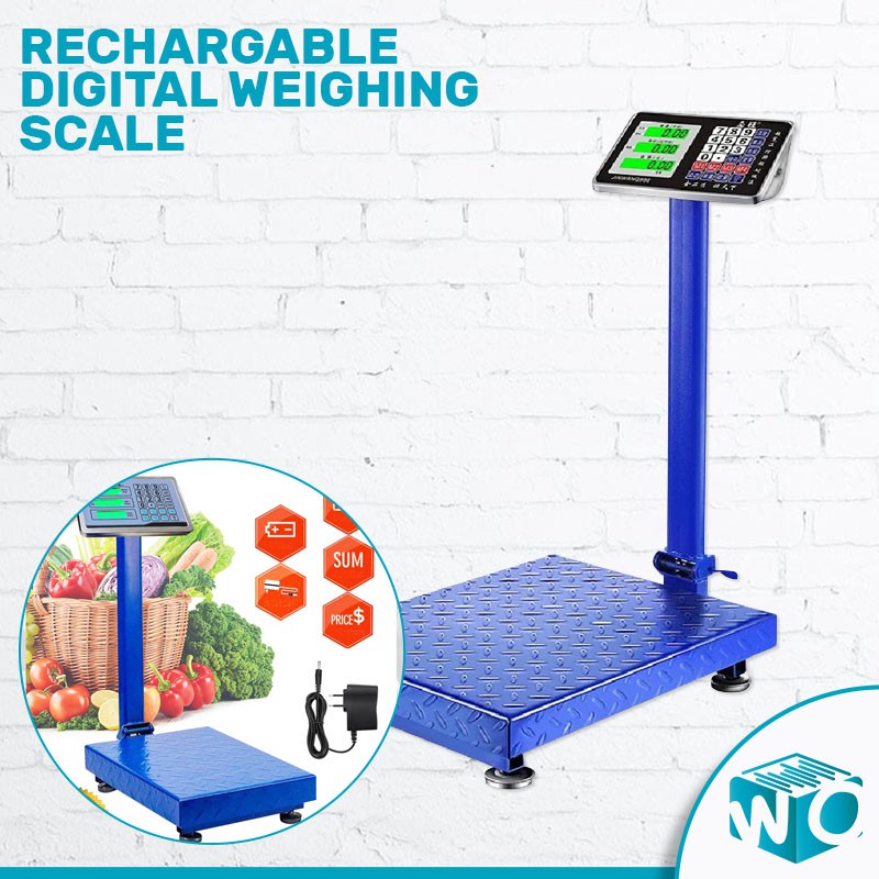 150Kg/300Kg Rechargeable High Accuracy Digital Platform Scale Digital