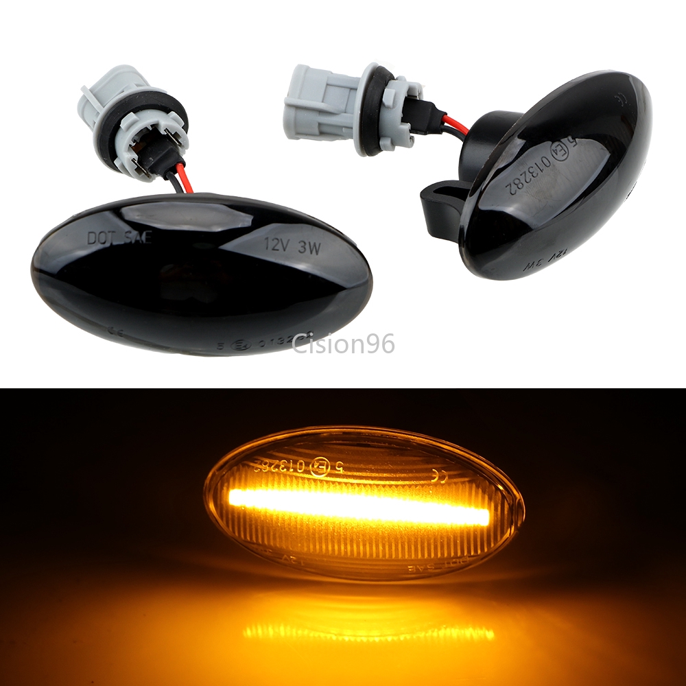 2pcs Led Dynamic Side Marker Turn Signal Light Sequential Blinker Light Amber Indicator For Suzuki Swift Jimmy Vitara SX4 Alto NO LOGO XW-TURN SIGNAL Color : Flowing water 