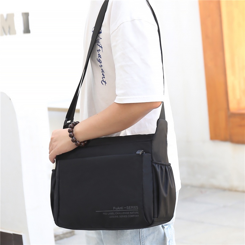 Sling Bag Men Waterproof Shoulder Bag Large Capacity Crossbody