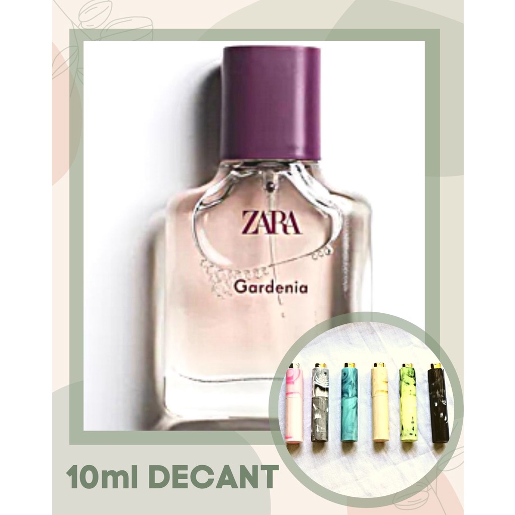 Zara Gardenia Perfume Decant 10ml Shopee Philippines
