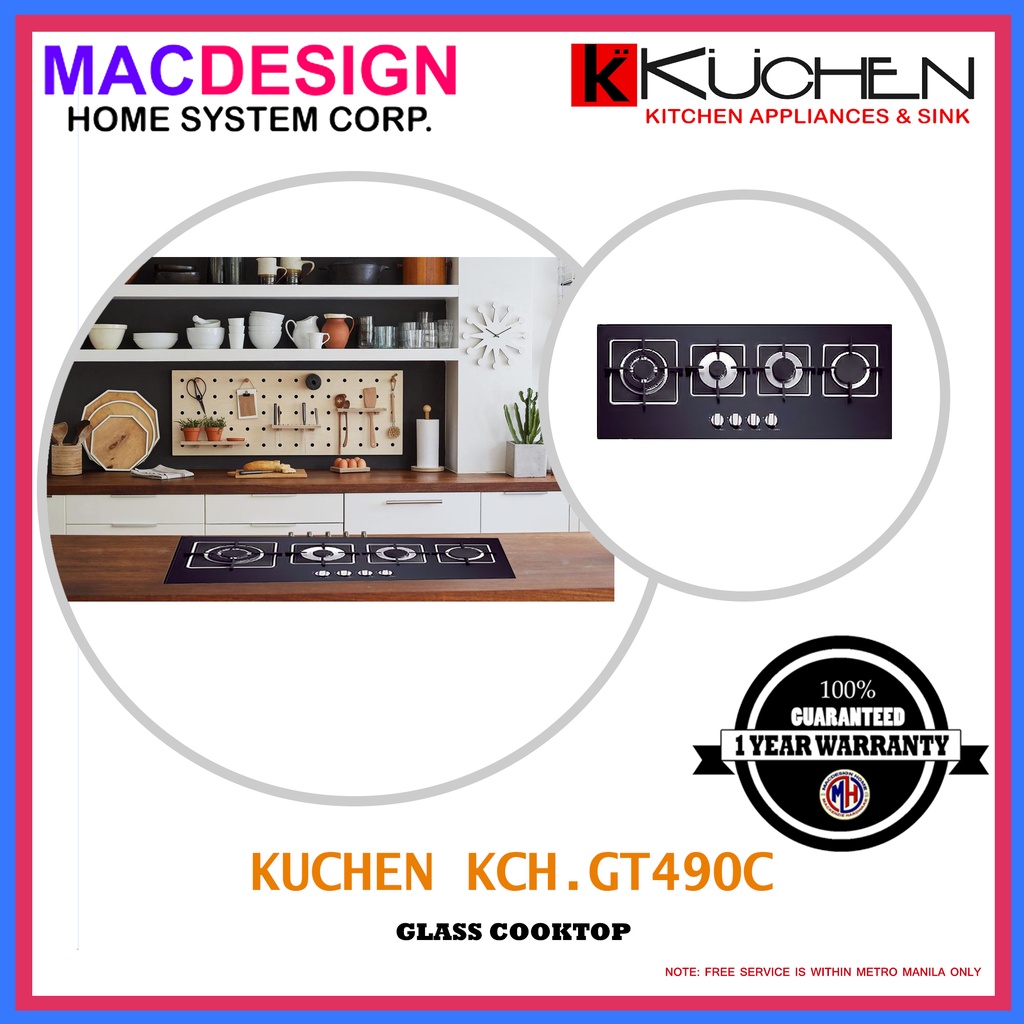 KUCHEN GT490C BK Glass Cooktop EASY TO USE Shopee Philippines