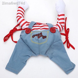 ❁Dog clothes vibrato with the same paragraph with a knife, street fashion makeover, funny funny cat,