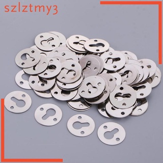 [YYDS] 100Pcs Round 23mm Keyhole Hangers Hanging Hardware for Picture Frame 2 Hole