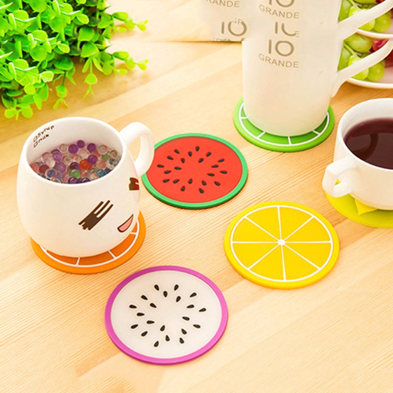 Thickened Fruit Coasters Cute Insulated Table Bowl Tea Coasters