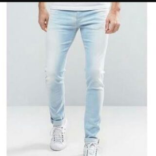 powder blue jeans