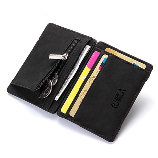 charriol bangle Ultra Thin Mini Wallet Men's Small Wallet Business PU Leather Magic Wallets High Qua #3