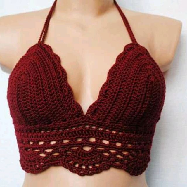 crochet swimsuit top