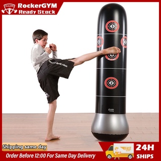 1.6m Kids Adult Inflatable Boxing Punching Bag Kick Training Tumbler Sandbag R6 