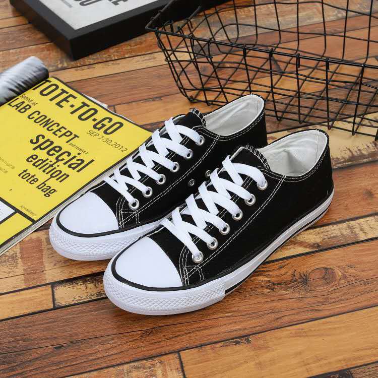 COD Unisex Converse low cut black shoes for mens women