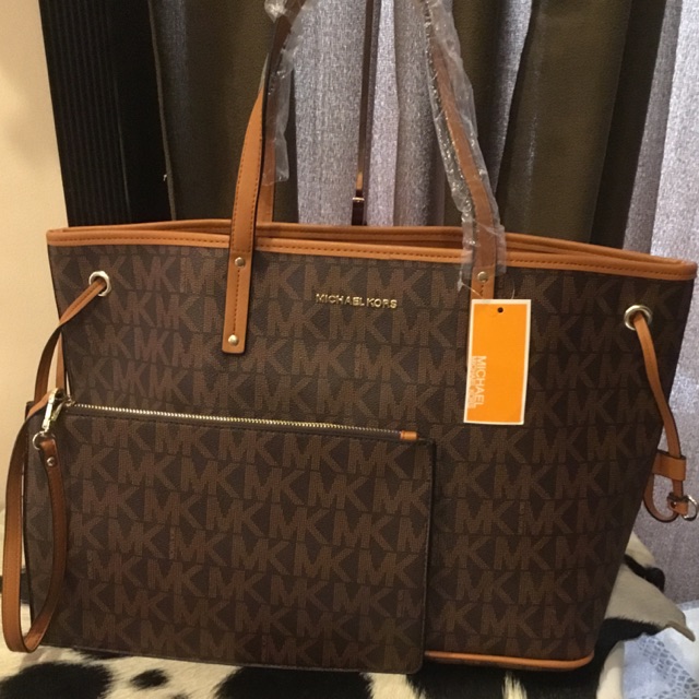 Michael Kors tote bag with wristlet | Shopee Philippines