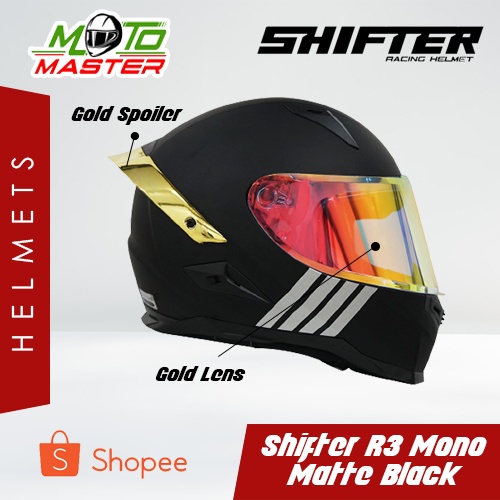 Shifter R3 Mono Colors Full Face Single Visor Helmet Shopee Philippines