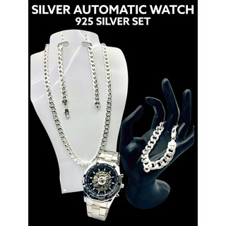 BMJ SILVER AUTOMATIC WATCH SET #1