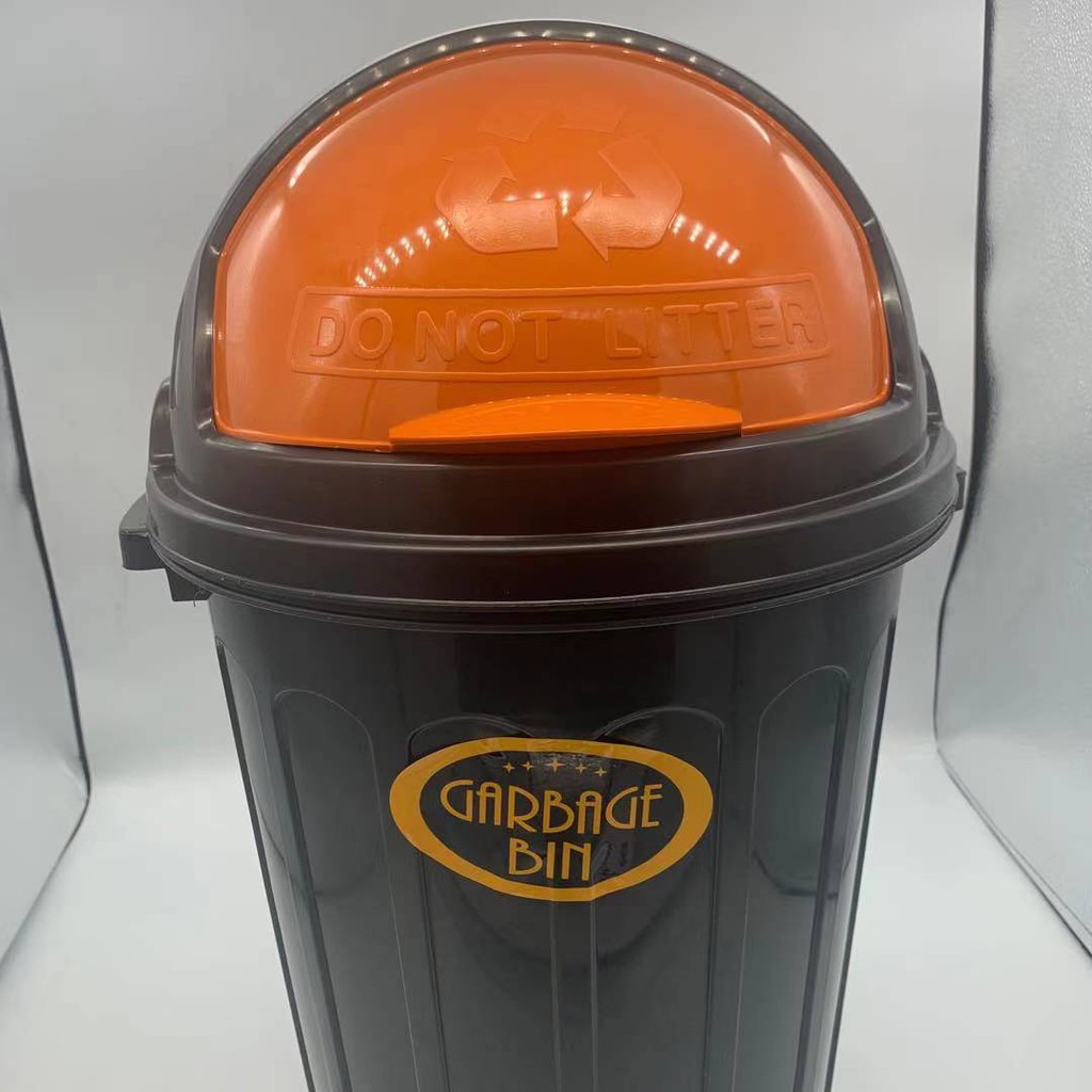PLASTIC HIGHQUALITY TRASH CAN WITH ROTATING COVER 45L Shopee Philippines