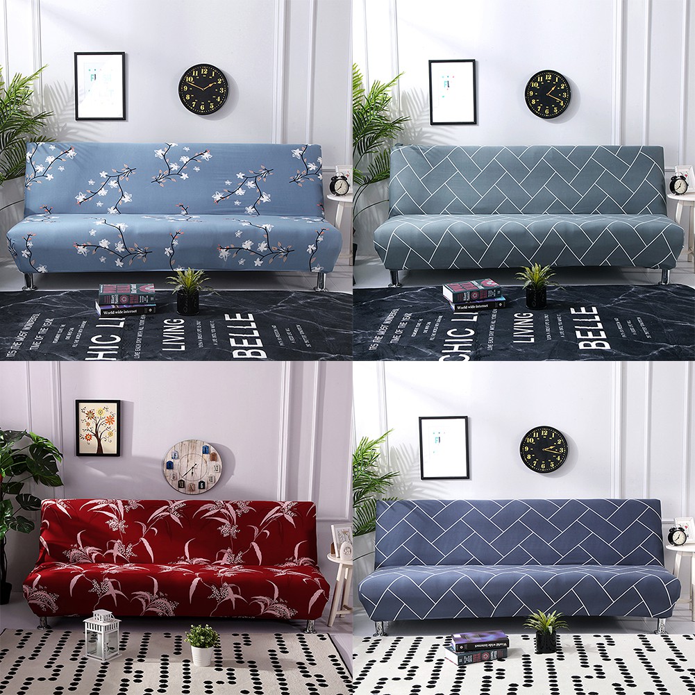 Cod No Armrest Stretch Sofa Cover All Covered Slipcover Shopee