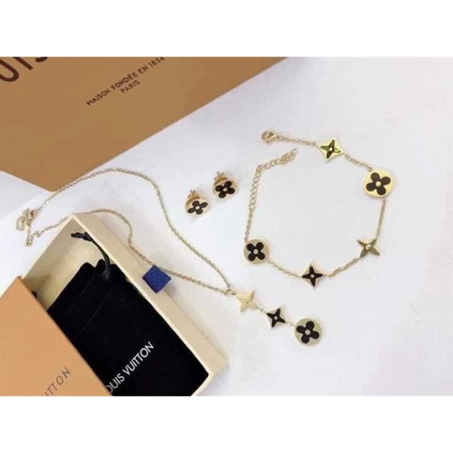 Louis Vuitton Necklace & Bracelet & Earring Set