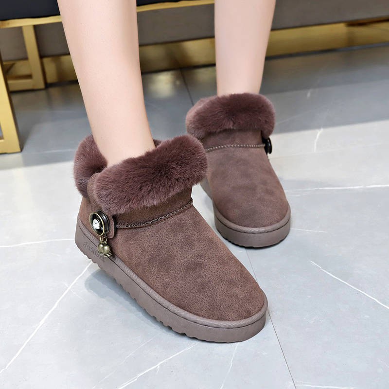 short slip on winter boots