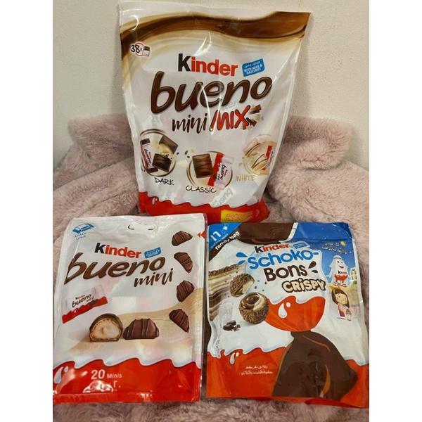 KINDER BUENO LOVERS (kinder Mini Mix + Kinder Mini +schoko Bons Crispy ...