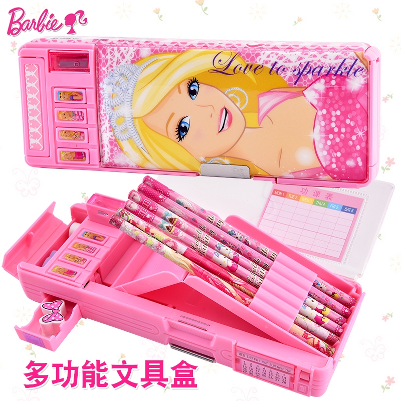 barbie pencil case set