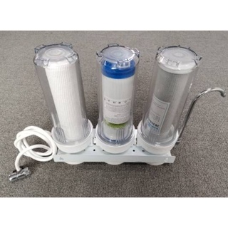 3 or 2 or 1 Stage Counter Top Water Purification Filter Set - with faucet connectors - with filters
