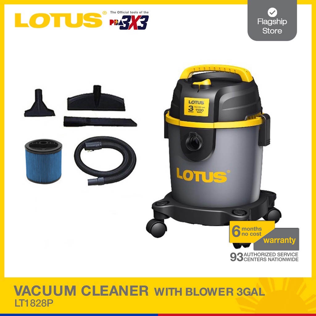 Lotus Vacuum + Blower Wet/Dry 3Gal/10L LT1828P Vacuum Cleaners