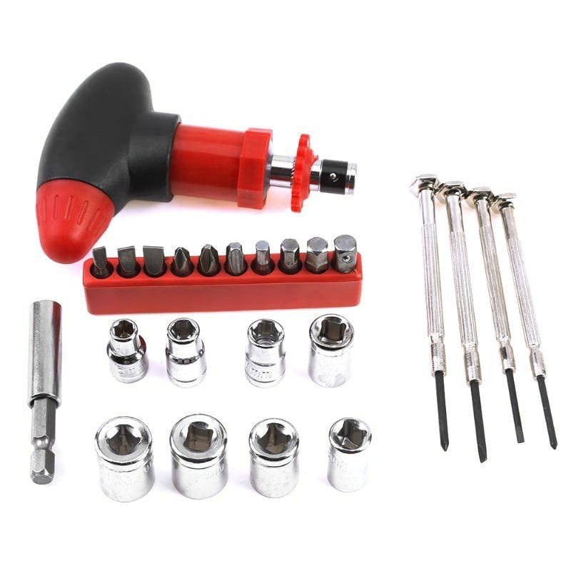 24pcs Portable Emergency Multifunctional Flash Light With Tool Box